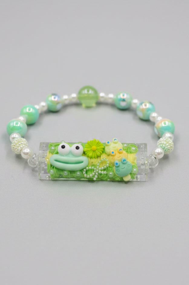 Custom Decoden Phone Clip with Bead Chain